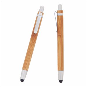 Ahşap Dokunmatik Touchpen Tükenmez Kalem