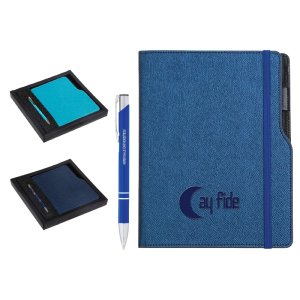 Hediyelik Set 15X21 Renkli Kenar Not Defter, Metal...