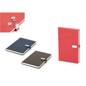 Termoderi Kapaklı USB'li Defter ( 13 x 21 cm ...