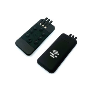 10000 mAh Işıklı Wireless Powerbank (Dahili Kablolu) 