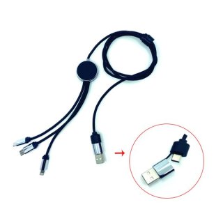 Işıklı Şarj Kablosu (1.2 metre) Type-C - Çantalı