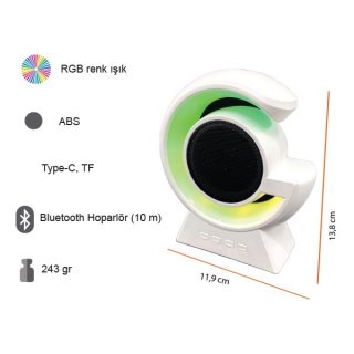 Kablosuz Hoparlör RGB Işıklı