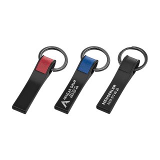 Çift Taraflı Metal Suni̇ Deri̇ Anahtarlık