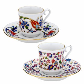 Kahire Desenli Türk Kahvesi Fincanı (6'lı Kutuda)