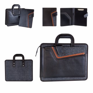 Sekreterlikli Evrak Çantası Laptop Bölmeli 40X31 Cm, 3 Bölmeli