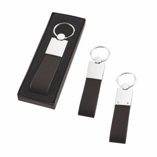 Tek Taraflı Metal Suni Deri Anahtarlık