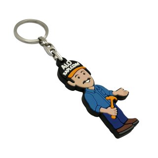 Kauçuk Anahtarlık - Alo Kapı 3D